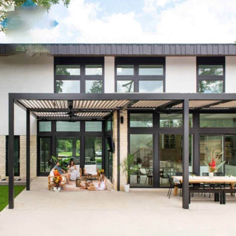 Easily Assembled Louvered Awnings Patio Structures Custom Pergola Cover Motorized Made Pergolas For Shade