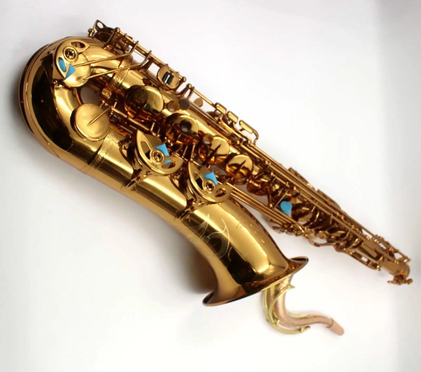 Eastern music champagne gold Mark VI style three double rail # tenor saxophone