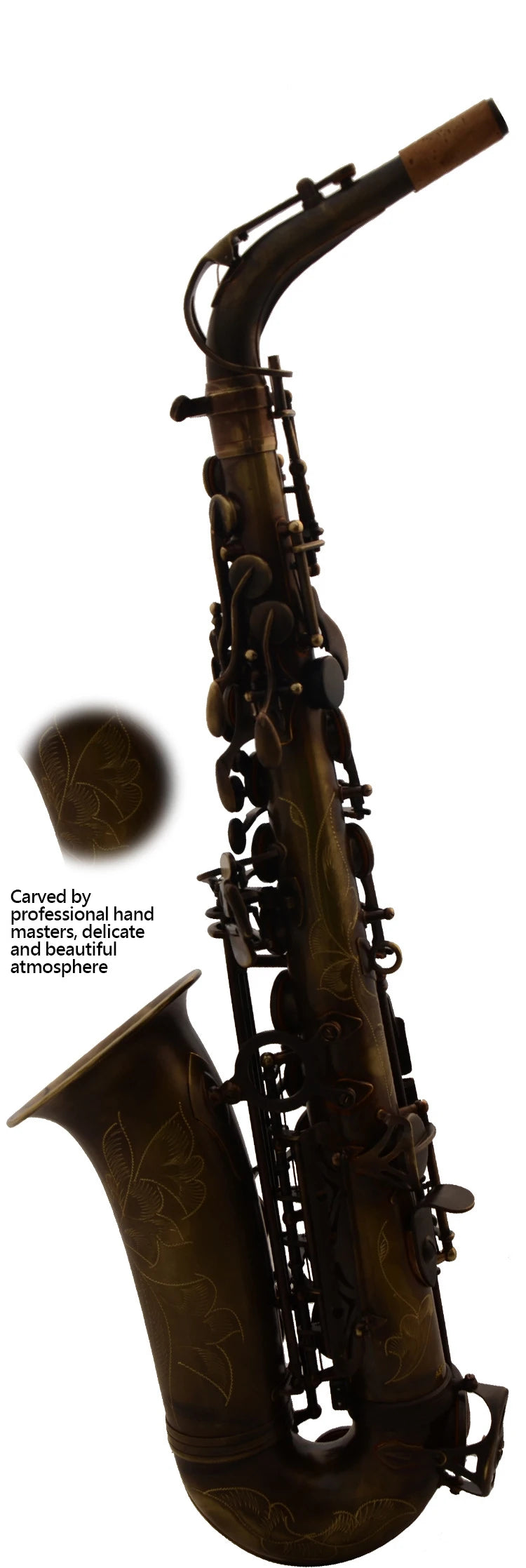 Eb Antique Brass Alto Saxophone Professional Saxophone SAX