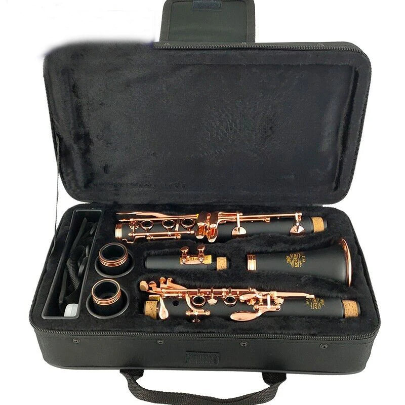 Ebony Clarinet Bb tone Silver plated Grenadilla Solid woodSib Klarnet M9