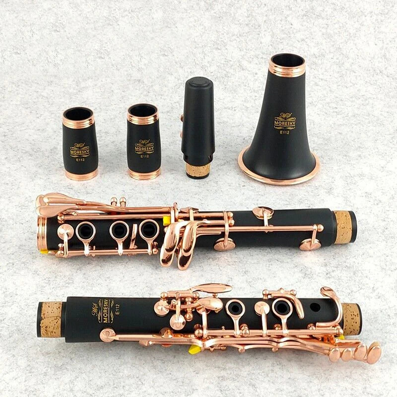 Ebony Clarinet Bb tone Silver plated Grenadilla Solid woodSib Klarnet M9