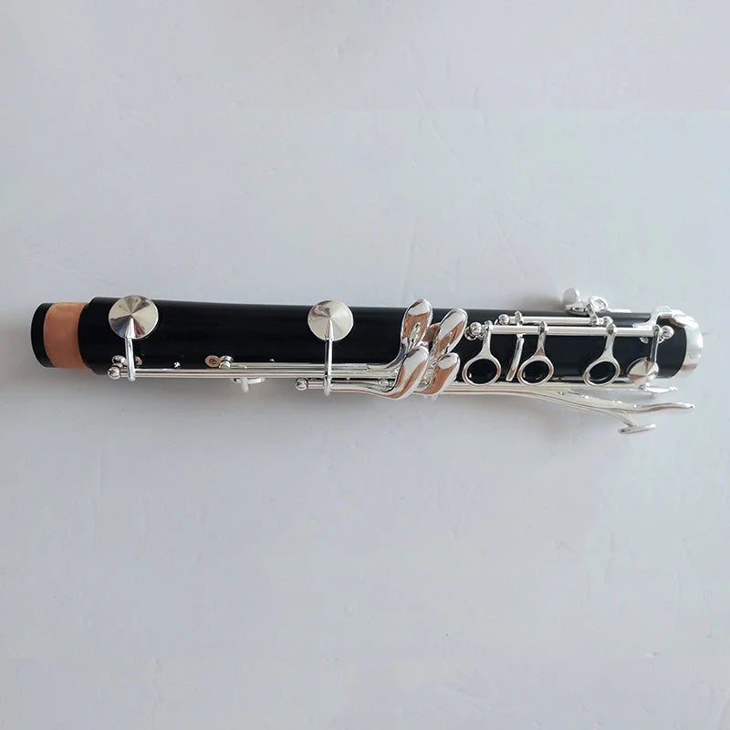 MMOOKA Ebony Clarinet Black Woodwind A Tone 18 Keys Wood Professional Clarinet Musical Instruments with Leather Case Nickel Silver Key