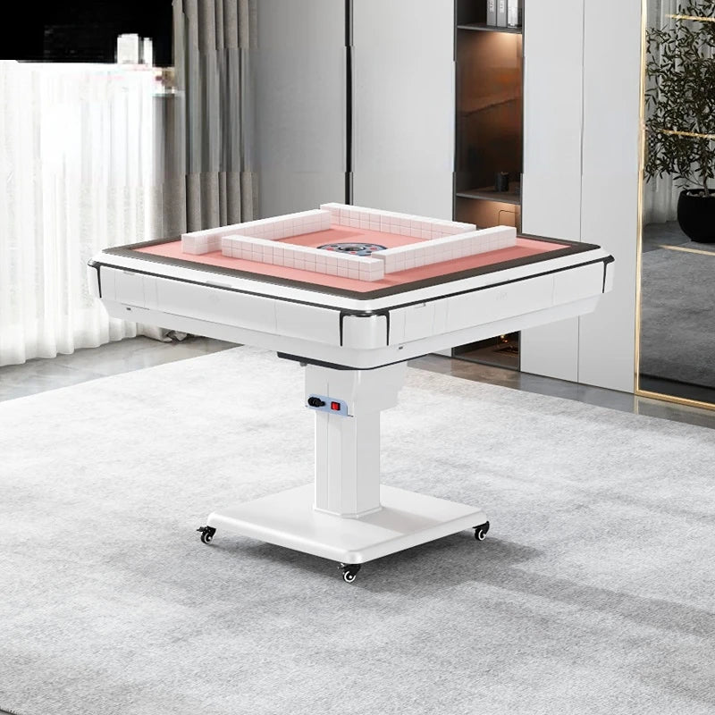 Electric Double Drive Mute Mahjong Machine Automatic Dining Table Dual-Use Roller Coaster Heating Folding Mahjong Table