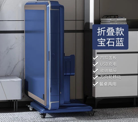 Electric Double Drive Mute Mahjong Machine Automatic Dining Table Dual-Use Roller Coaster Heating Folding Mahjong Table
