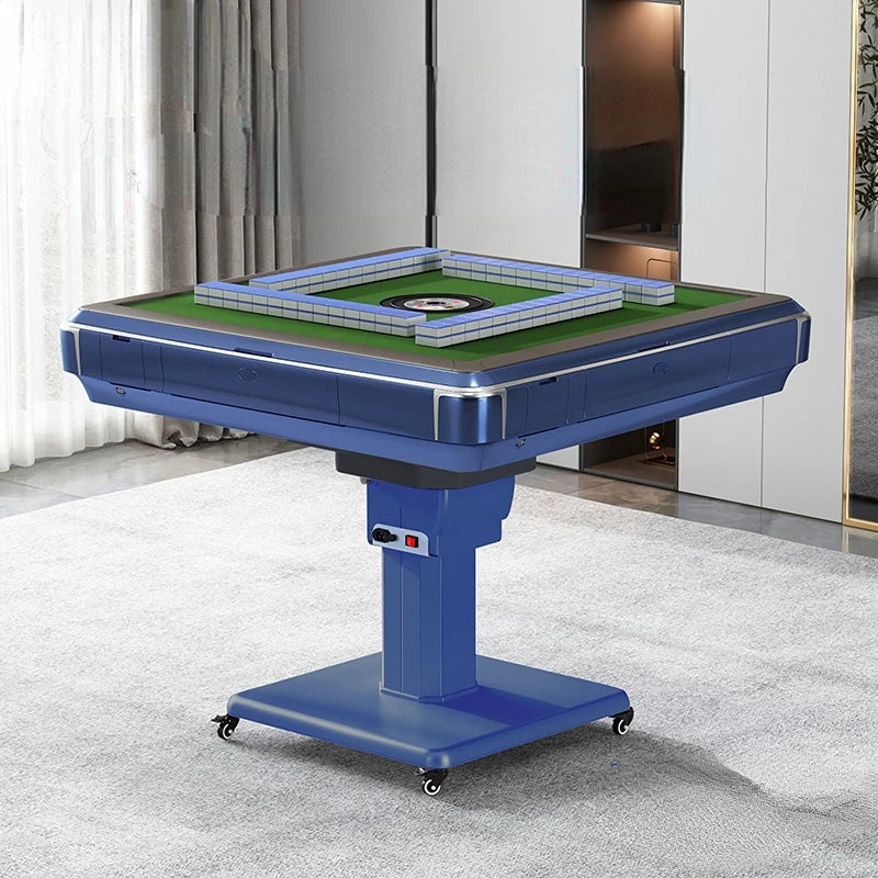 Electric Double Drive Mute Mahjong Machine Automatic Dining Table Dual-Use Roller Coaster Heating Folding Mahjong Table
