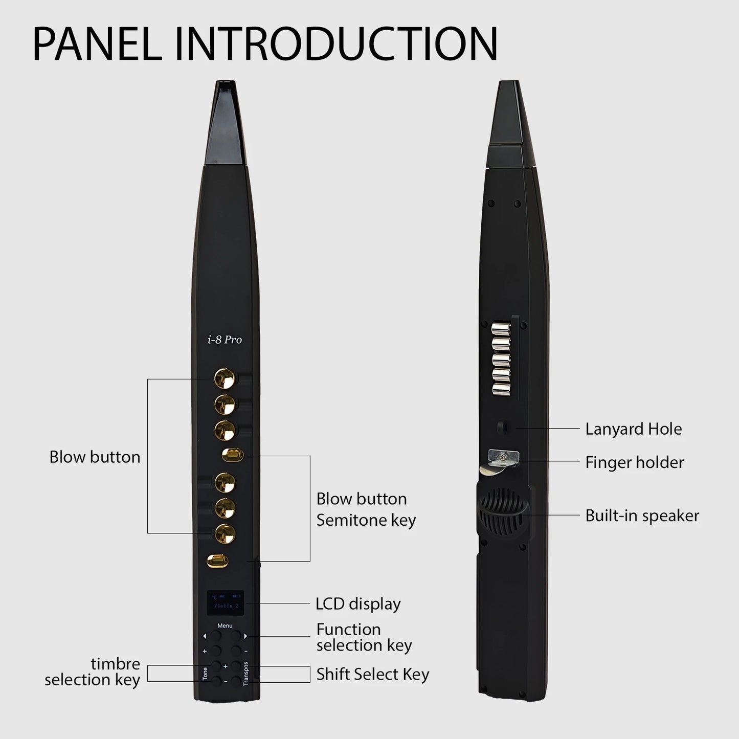 MMOOKA Electric Saxophone Digital Sax Saxfone I8 Wind Instrument Performance Music Training Early Education For Beginner Amateur Kids