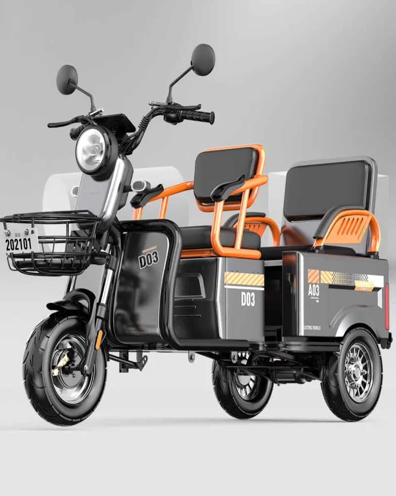 Electric tricycle, household small elderly freight forwarder, dual-purpose elderly electric scooter