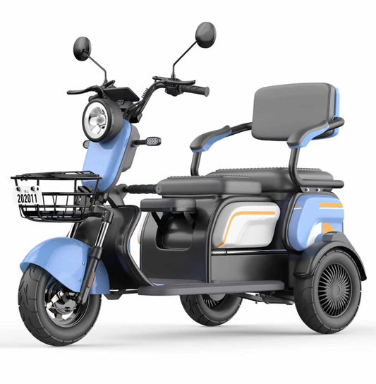 Electric tricycle, small household elderly transportation vehicle, adult and female pick-up and drop off for children, fashionab