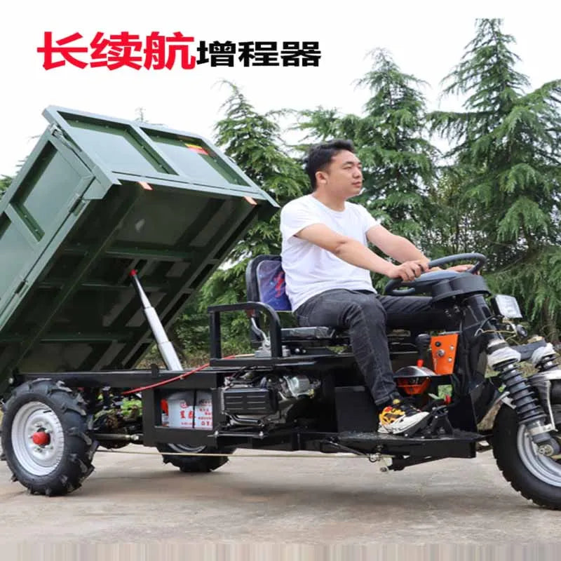 Engineering electric tricycle hydraulic system for agricultural construction sites