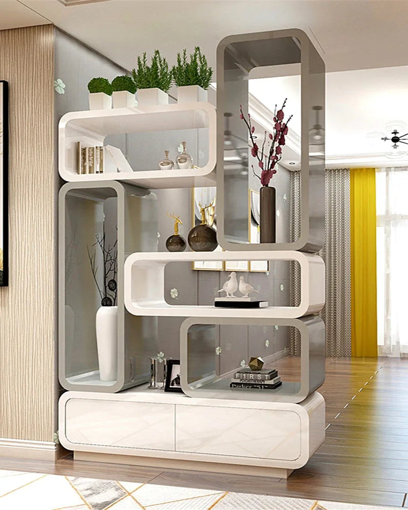 Entrance double-sided porch cabinet, living room, screen partition, living room, decorative shelf, wine cabinet