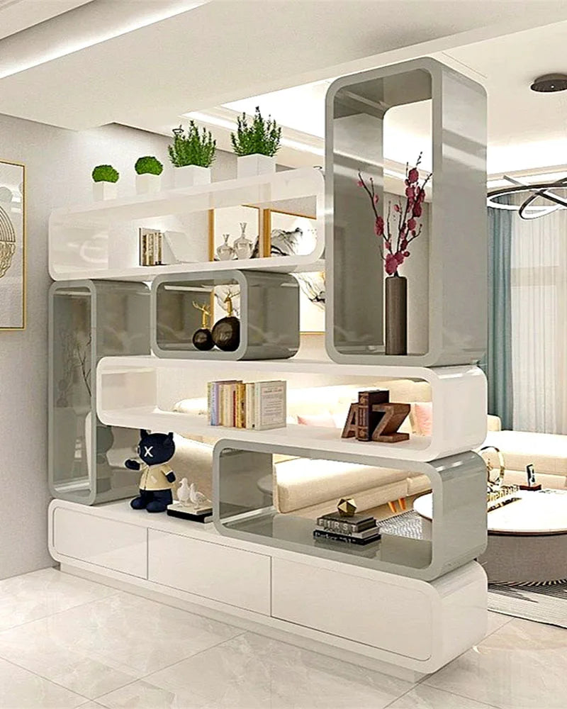 Entrance double-sided porch cabinet, living room, screen partition, living room, decorative shelf, wine cabinet