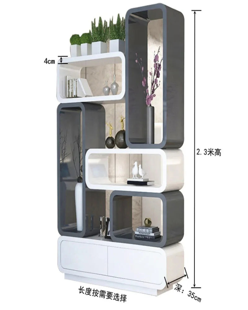 Entrance double-sided porch cabinet, living room, screen partition, living room, decorative shelf, wine cabinet