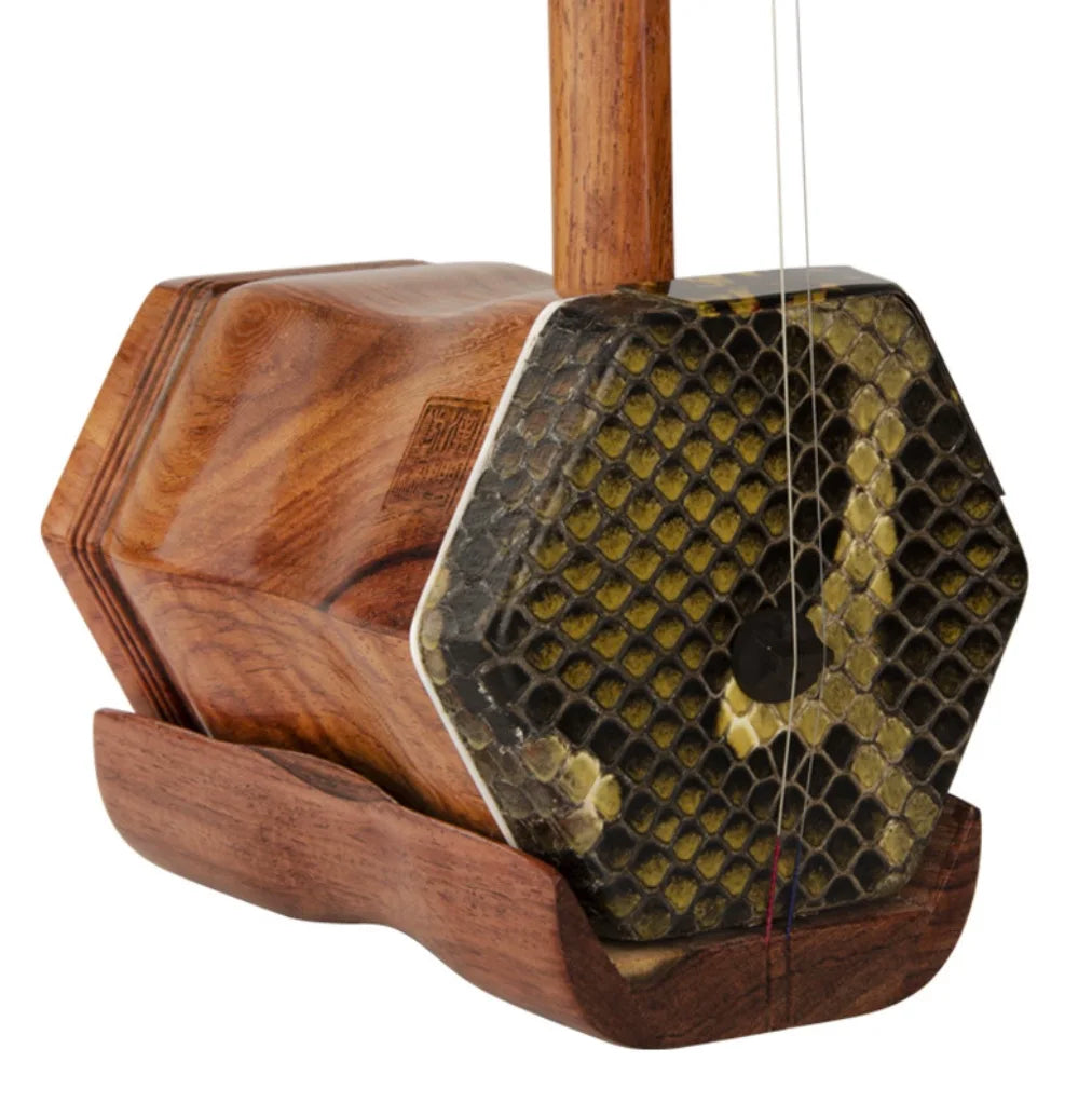 Erhu red rosewood Chinese stringed musical instrument
