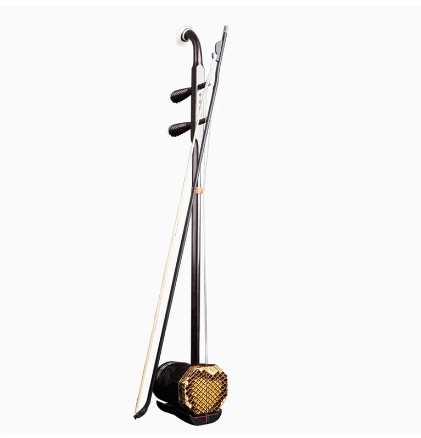 Erquan Erhu Black sandalwood Flat octagonal tube Chinese string instruments