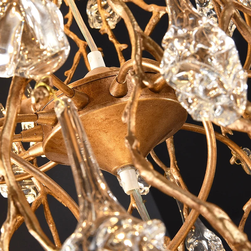 European Style Crystal Chandelier duplex Villa Hotel staircase lamp luxury atmosphere Sales Department lobby engineering lamps