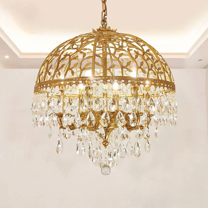European and American French style all copper crystal chandeliers, European style villas, luxurious restaurants, hallways, bedro