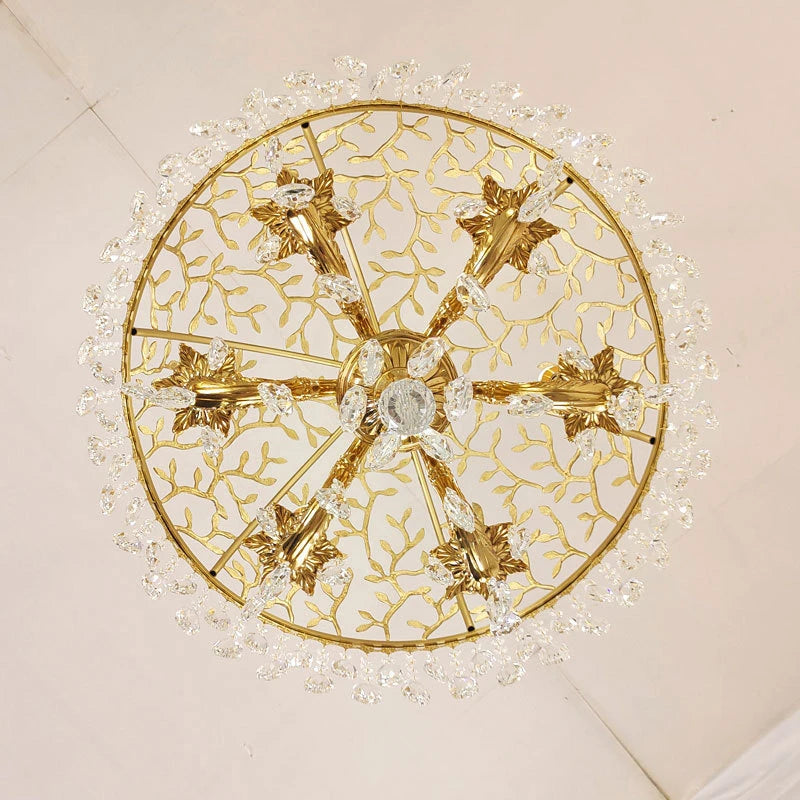 European and American French style all copper crystal chandeliers, European style villas, luxurious restaurants, hallways, bedro