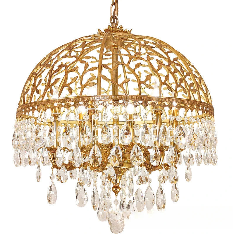 European and American French style all copper crystal chandeliers, European style villas, luxurious restaurants, hallways, bedro
