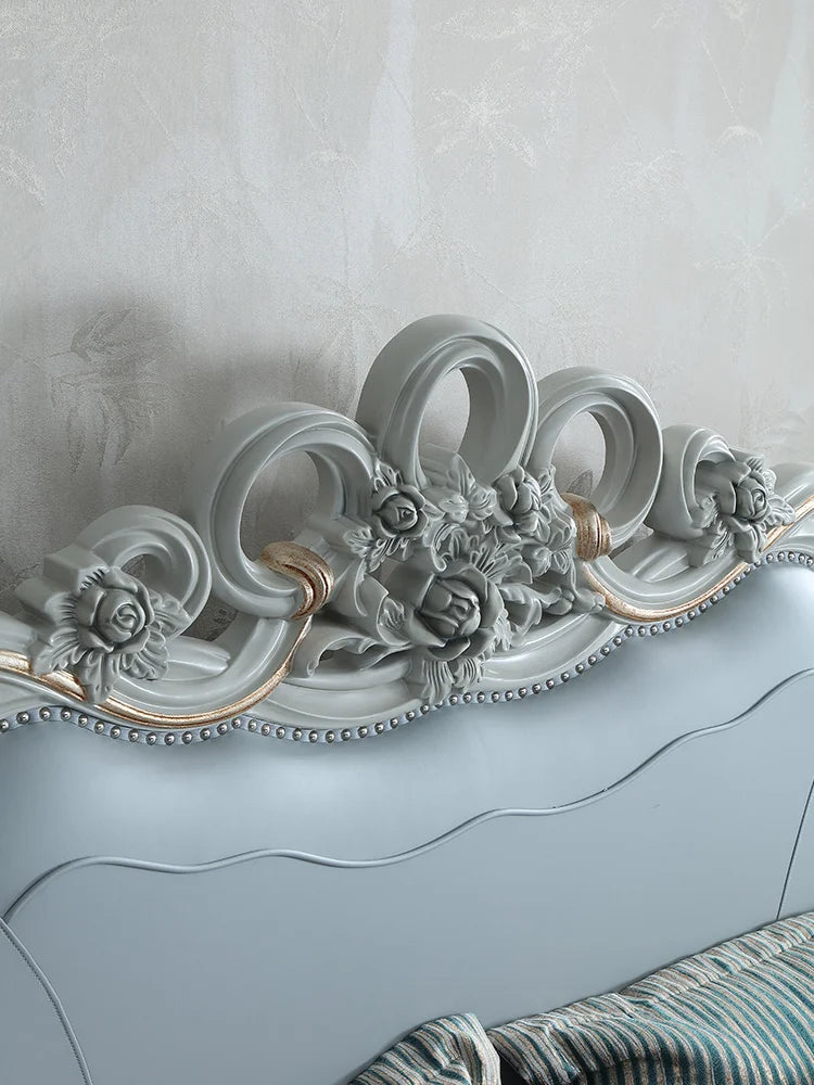 European carved solid wood 1.8m Princess bedroom American wedding bed double bed