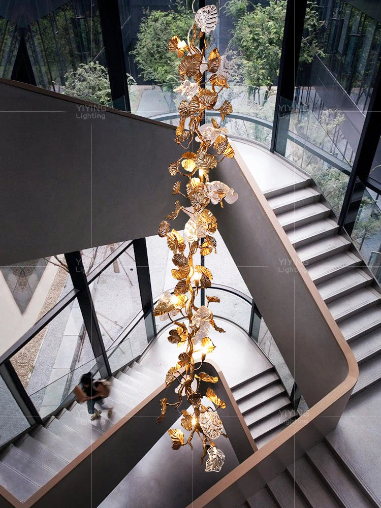 European french style villa lighting hotel crystal empire brass luxury pendant lamp victorian palm bronze chandelier for wedding
