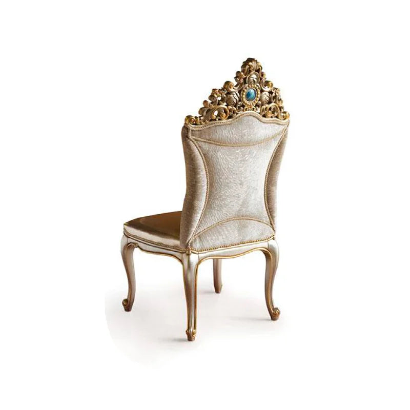 European luxury solid wood carved long dining table French court shell dining table chair villa furniture table customization