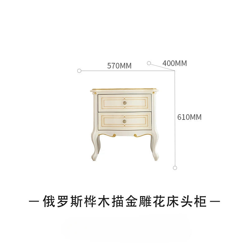 European minimalist small unit mercerized jacquard fabric 1.8M solid wood carving bed