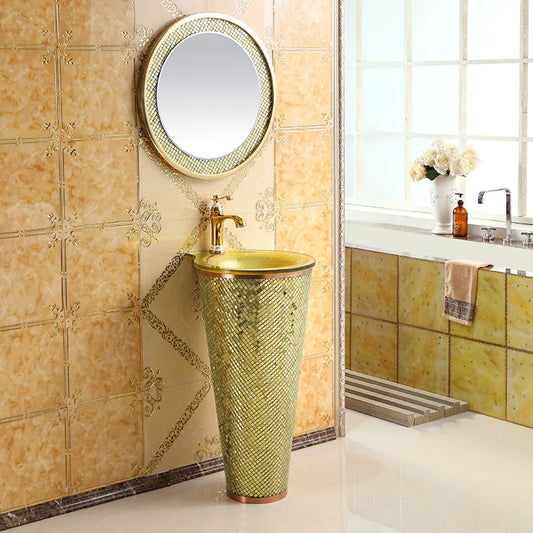European-style bar column basin column-type washbasin toilet vertical integrated washbasin floor-mounted washbasin