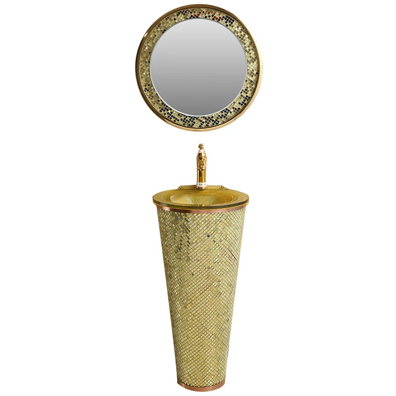 European-style bar column basin column-type washbasin toilet vertical integrated washbasin floor-mounted washbasin