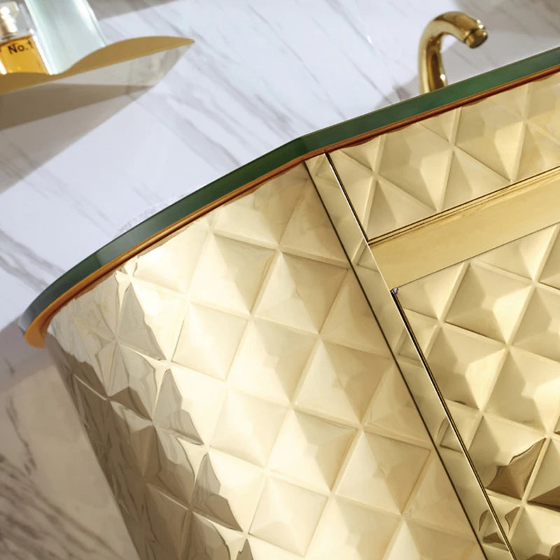 European-style bathroom cabinet combination American-style bathroom cabinet stainless steel washbasin floor-to-ceiling washbasin