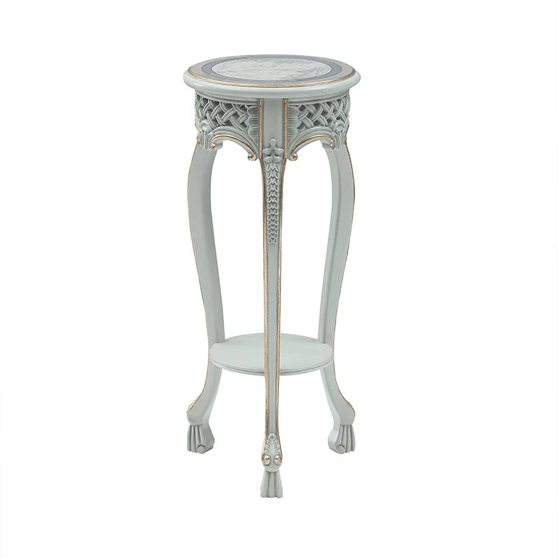 European-style solid wood flower rack small living room shelf flowerpot hanger