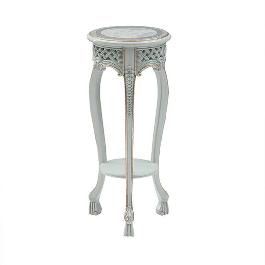 European-style solid wood flower rack small living room shelf flowerpot hanger