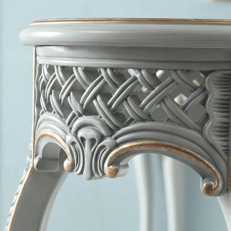 European-style solid wood flower rack small living room shelf flowerpot hanger