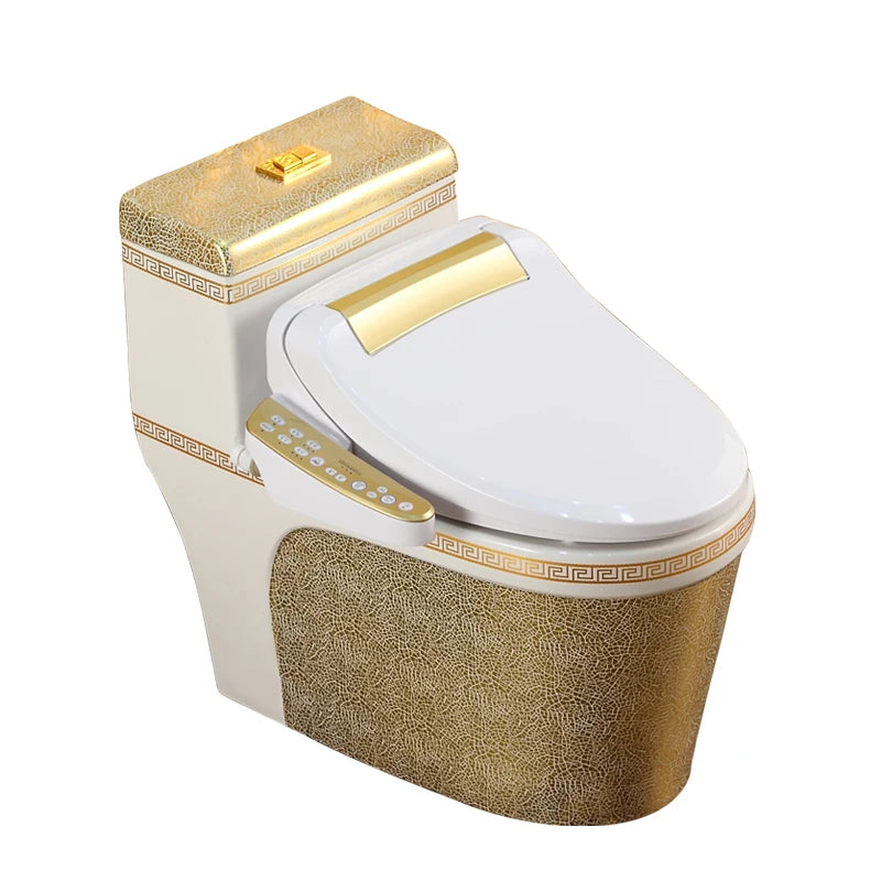 European-style toilet golden smart toilet cover instant hot toilet cover body cleaner automatic cleaning and drying