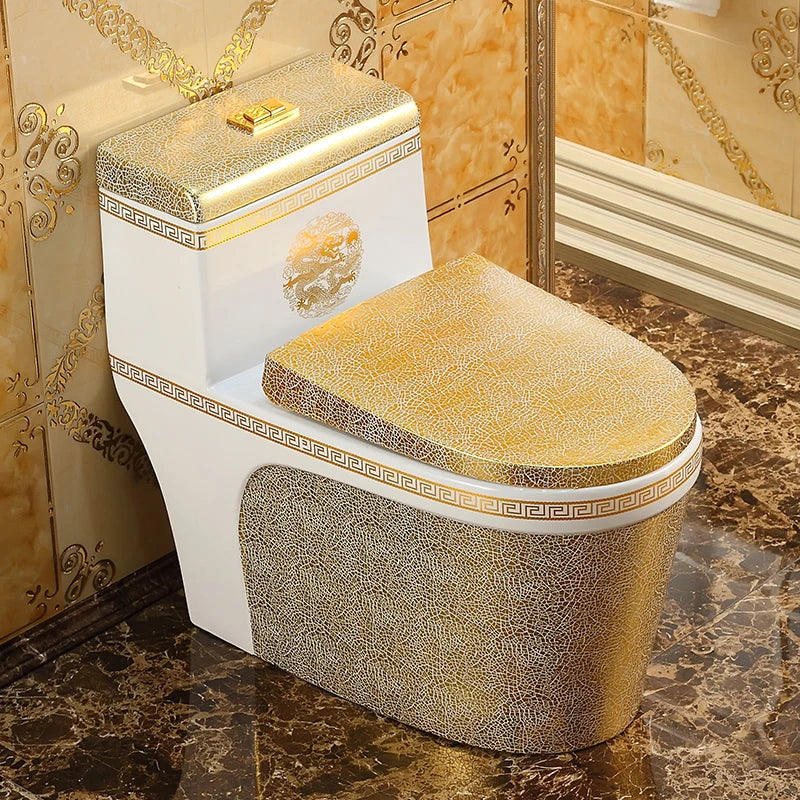 European-style toilet golden smart toilet cover instant hot toilet cover body cleaner automatic cleaning and drying