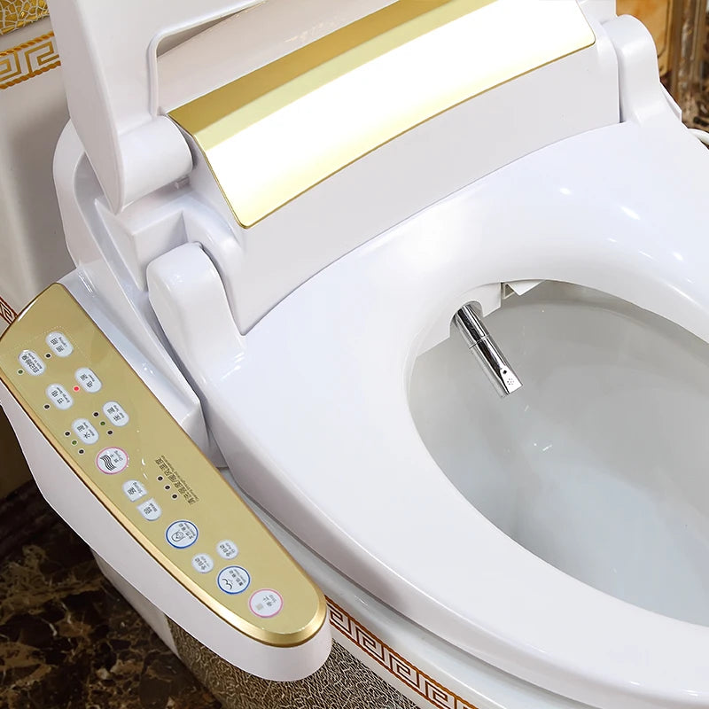European-style toilet golden smart toilet cover instant hot toilet cover body cleaner automatic cleaning and drying