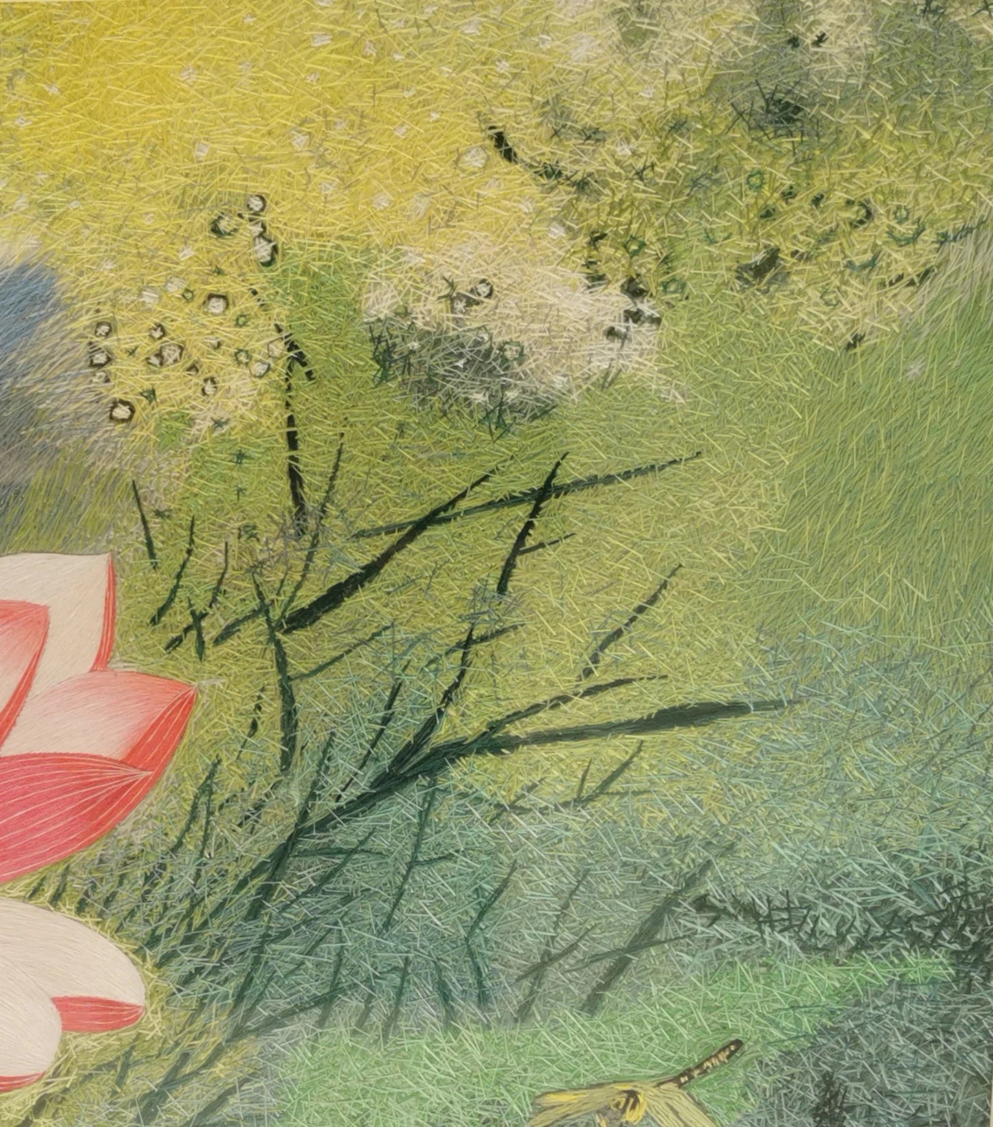 Exquisite Chinese silk embroidery art painting lotus wall decor Suzhou Embroidery