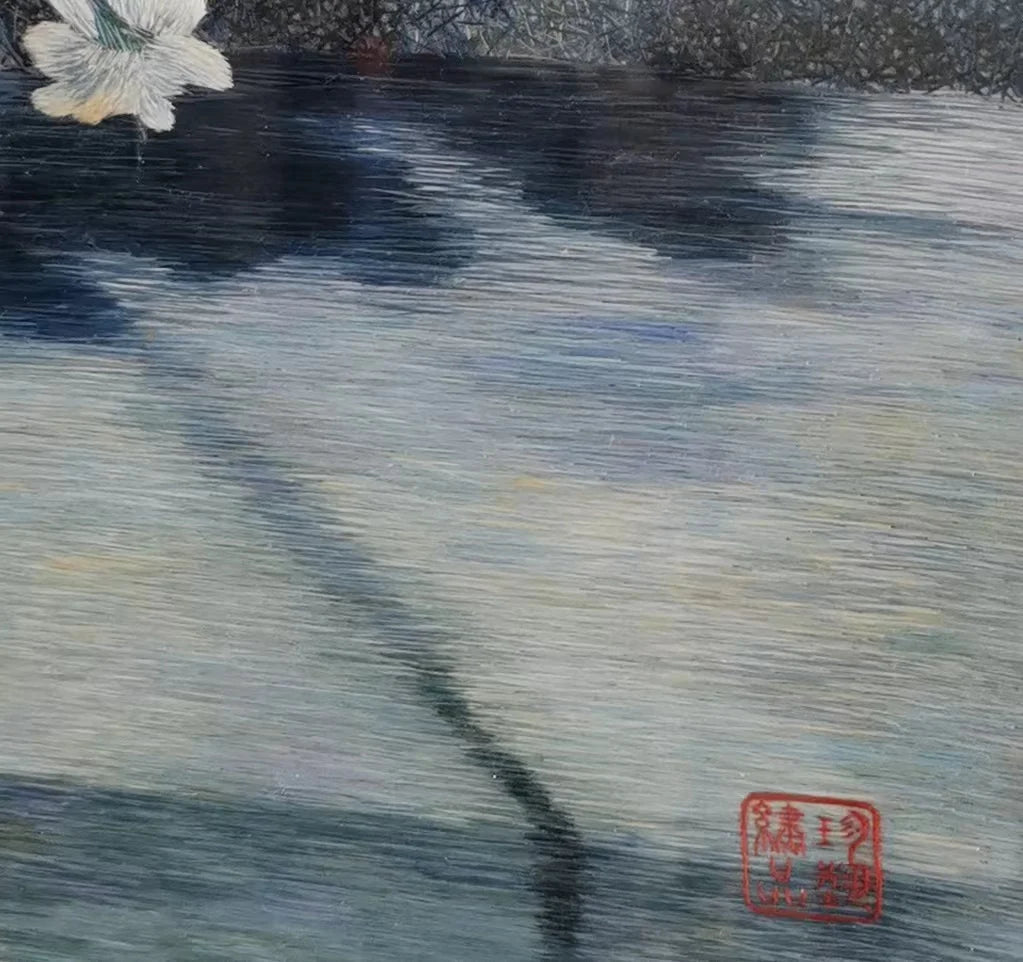 Exquisite Chinese silk embroidery art painting still life wall decor Suzhou Embroidery