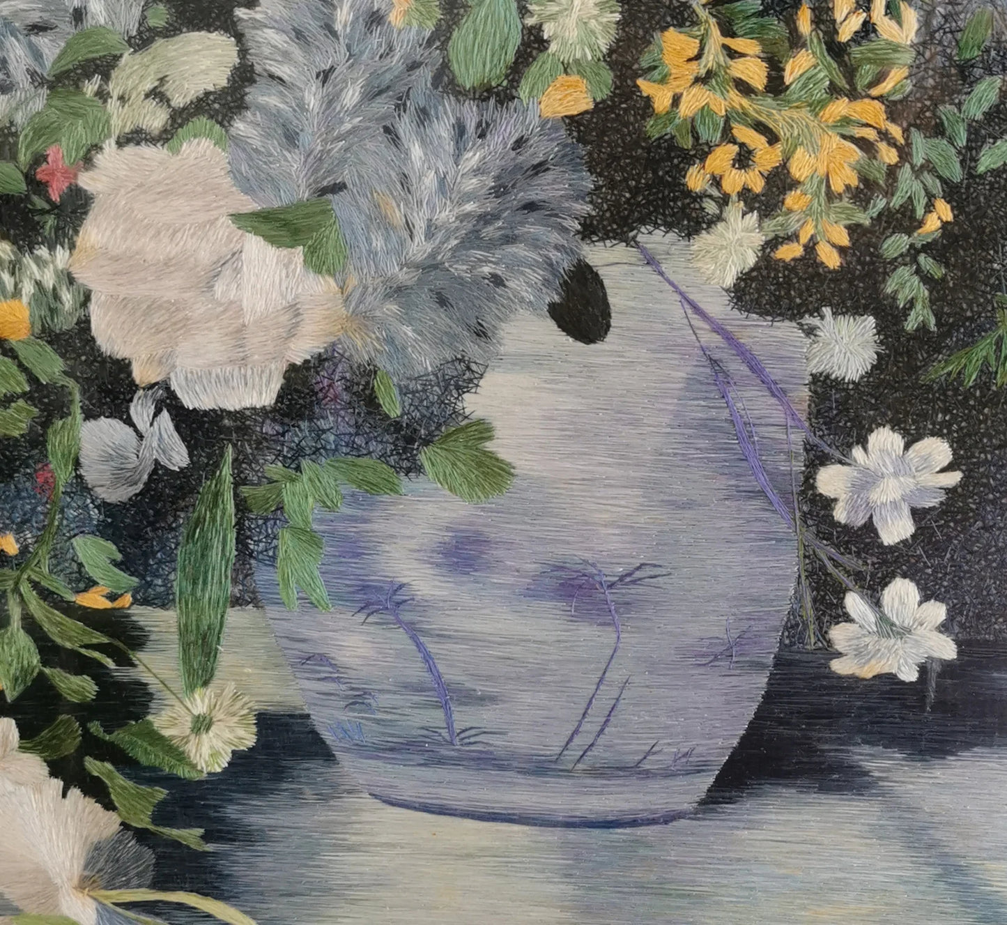 Exquisite Chinese silk embroidery art painting still life wall decor Suzhou Embroidery