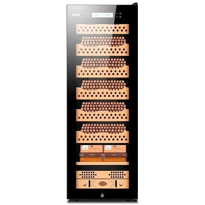 FK-168C2 Cigar Cabinet Led Light Humidor Display Large Spanish Cedar Wood Luxury Cigar Cooler capacity 1380 pcs