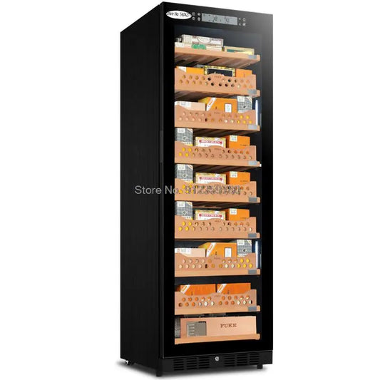 FK-188C cigar cabinet constant temperature and humidity Cedar wood humidor led light humidor Cooler Humidor Cabinet