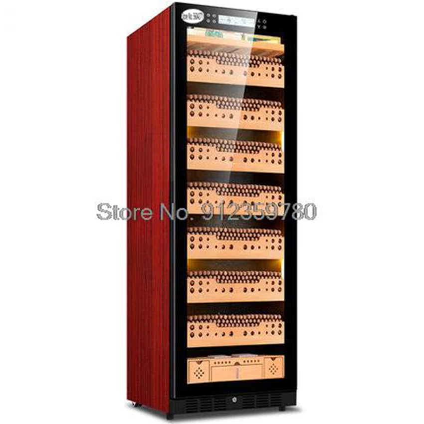 FK-188C cigar cabinet constant temperature and humidity Cedar wood humidor led light humidor Cooler Humidor Cabinet