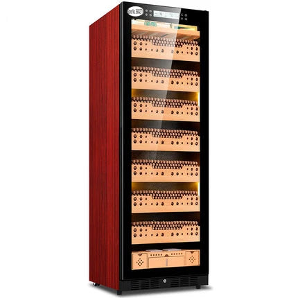FK-188C cigar cabinet constant temperature and humidity Cedar wood humidor led light humidor Cooler Humidor Cabinet