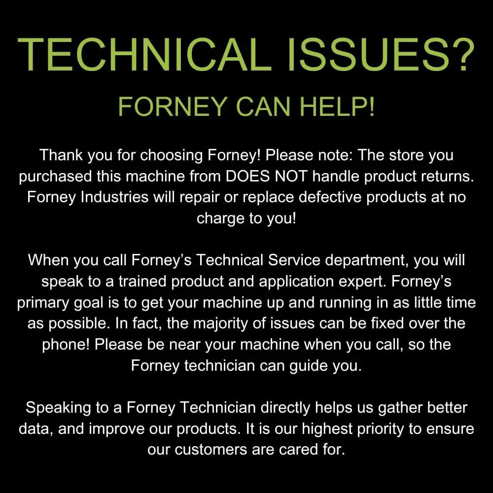 FORNEY Easy Weld 140 Amp 120-Volt Flux-Cored Wire Feed Welder MIG Welding Equipment (No Gas Needed)