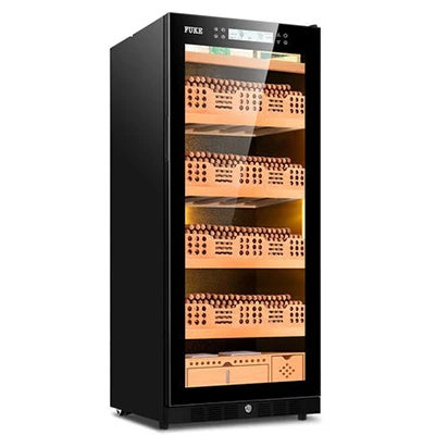 FUKE FK-48 cigar cabinet humidor led light humidor Cooler Humidor Cabinet Cedar wood Cigar Cooler FK-48C2