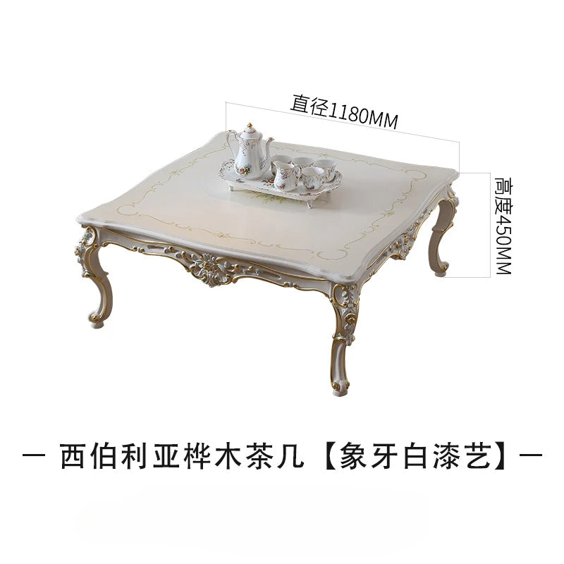 Fabric sofa, European style solid wood furniture, carved pattern, 123 seat sofa combination