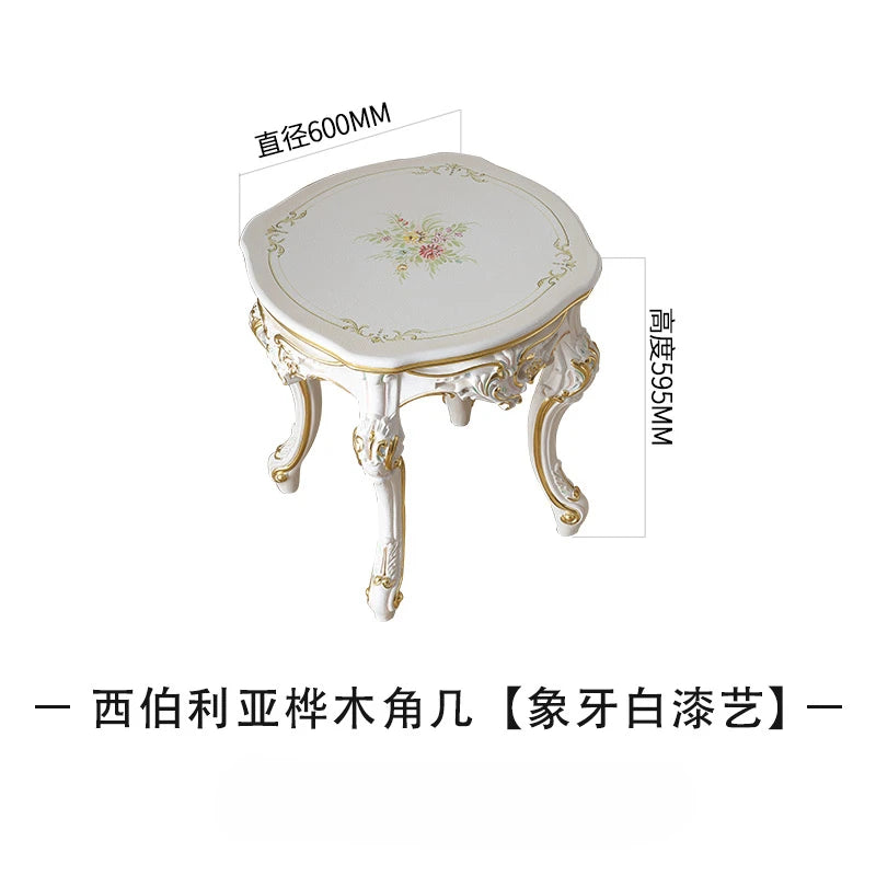 Fabric sofa, European style solid wood furniture, carved pattern, 123 seat sofa combination