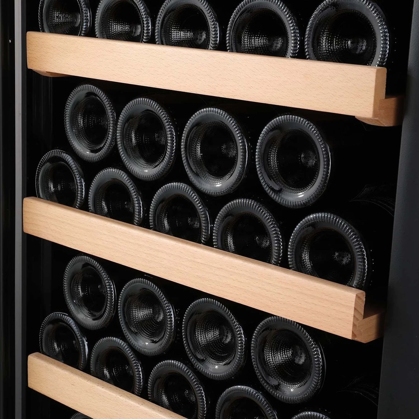 Factory Direct Sale Wine Cooler Dual-zone Wooden Display Wine Cabinet With Temperature Control