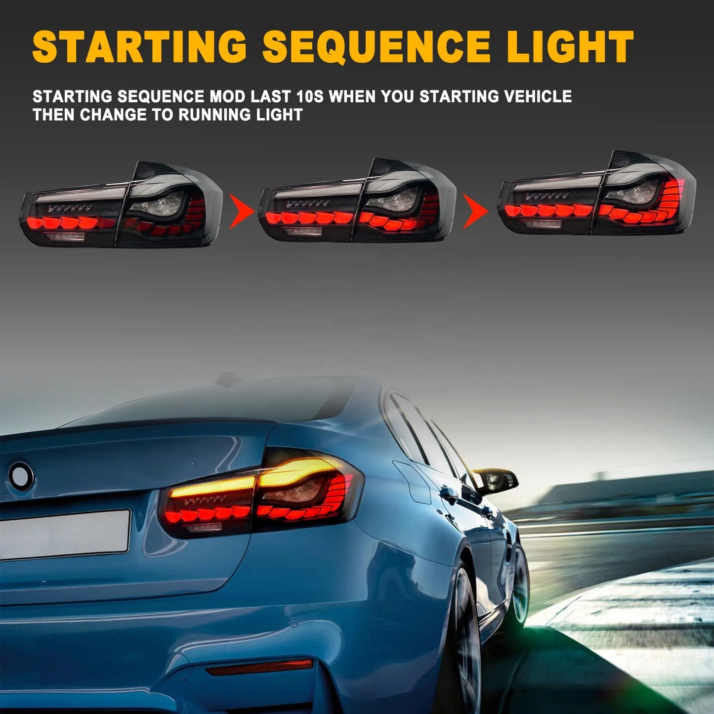 Factory Sequential Indicator Tail Lamp F35 F80 Rear lichter stecker und spielen Full LED 2012-2018 Tail lichter For  F30