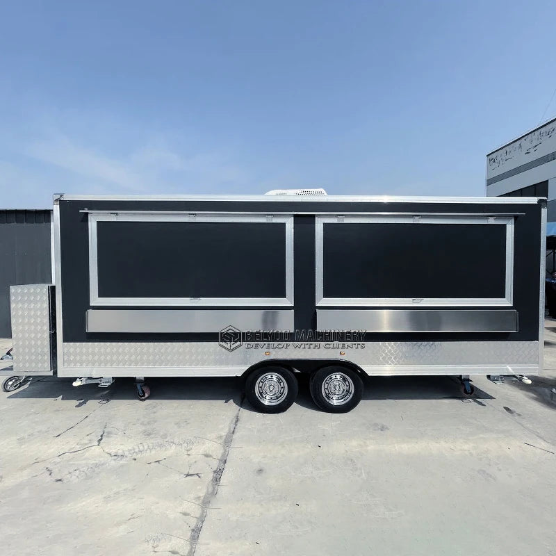 Factory Taco Truck Mobile Bbq Trailer For Sale Ice Cream Cart Concession Trailer Juice Vending Car Food Trailers Fully Equipped