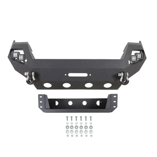 Factory Wholesale Pickups Parts Front Bumper With LED Aftermarket Steel Black Winch Bumper Guard For Tacoma 2016-2018